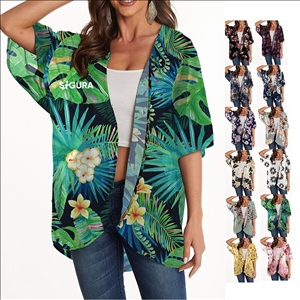 Women's Print Loose Cover Up